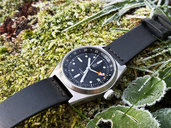 Cedric Bellon ecological watch on natural foam and plants. Environmental concern atits best