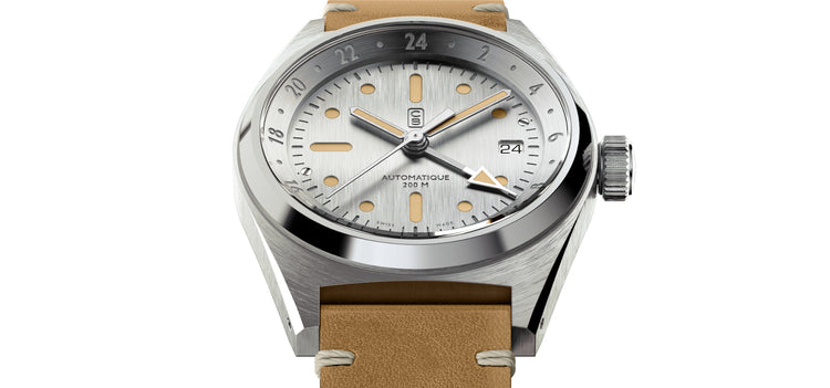 Close up on the CB01 tool watch made in Switzerland
